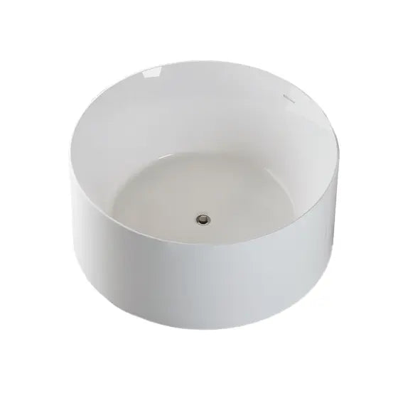 Arko 130 Freestanding Bath with integrated overflow 1300mm Round Acrylic seima