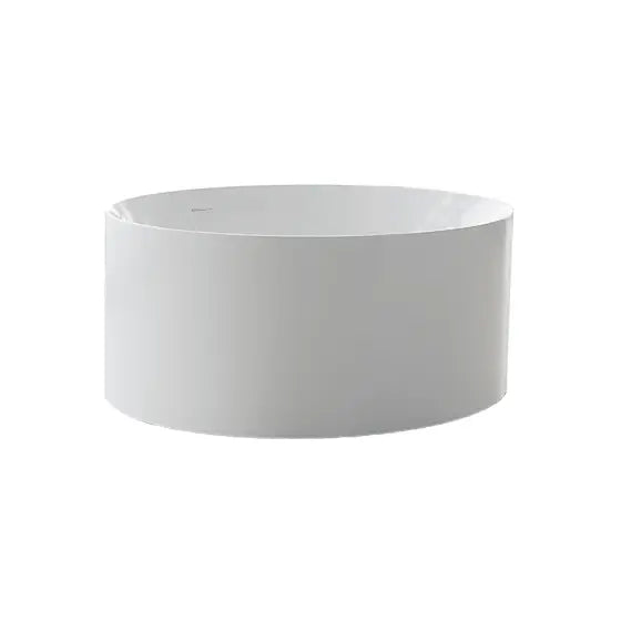 Arko 130 Freestanding Bath with integrated overflow 1300mm Round Acrylic seima