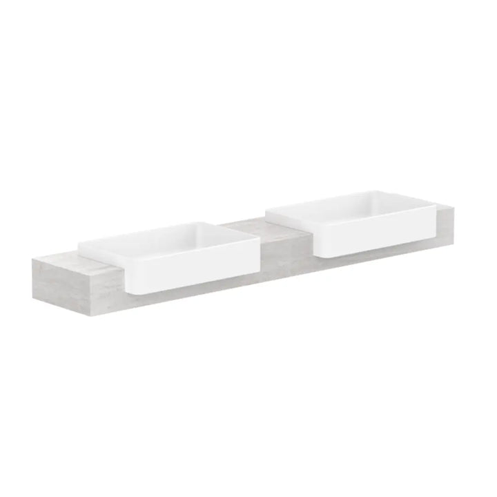Michel Semi-Recessed Wall Hung Vanity ADP