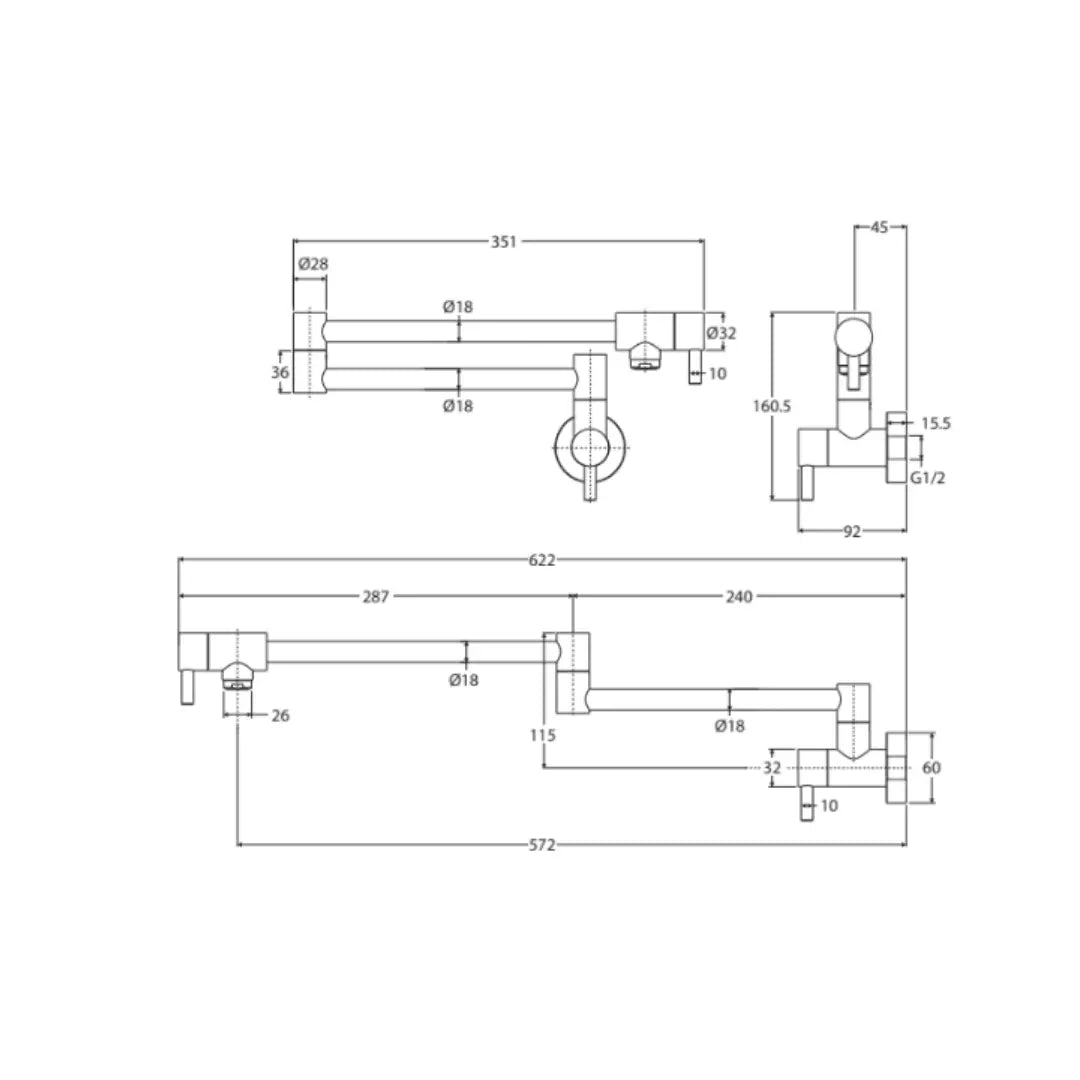 KAYA Pot Filler Fienza