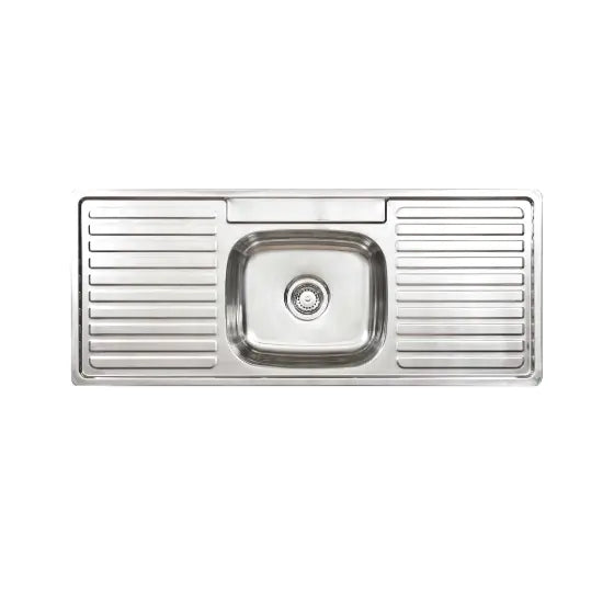 Acero 012 Single Bowl with 2 x drainer sink seima