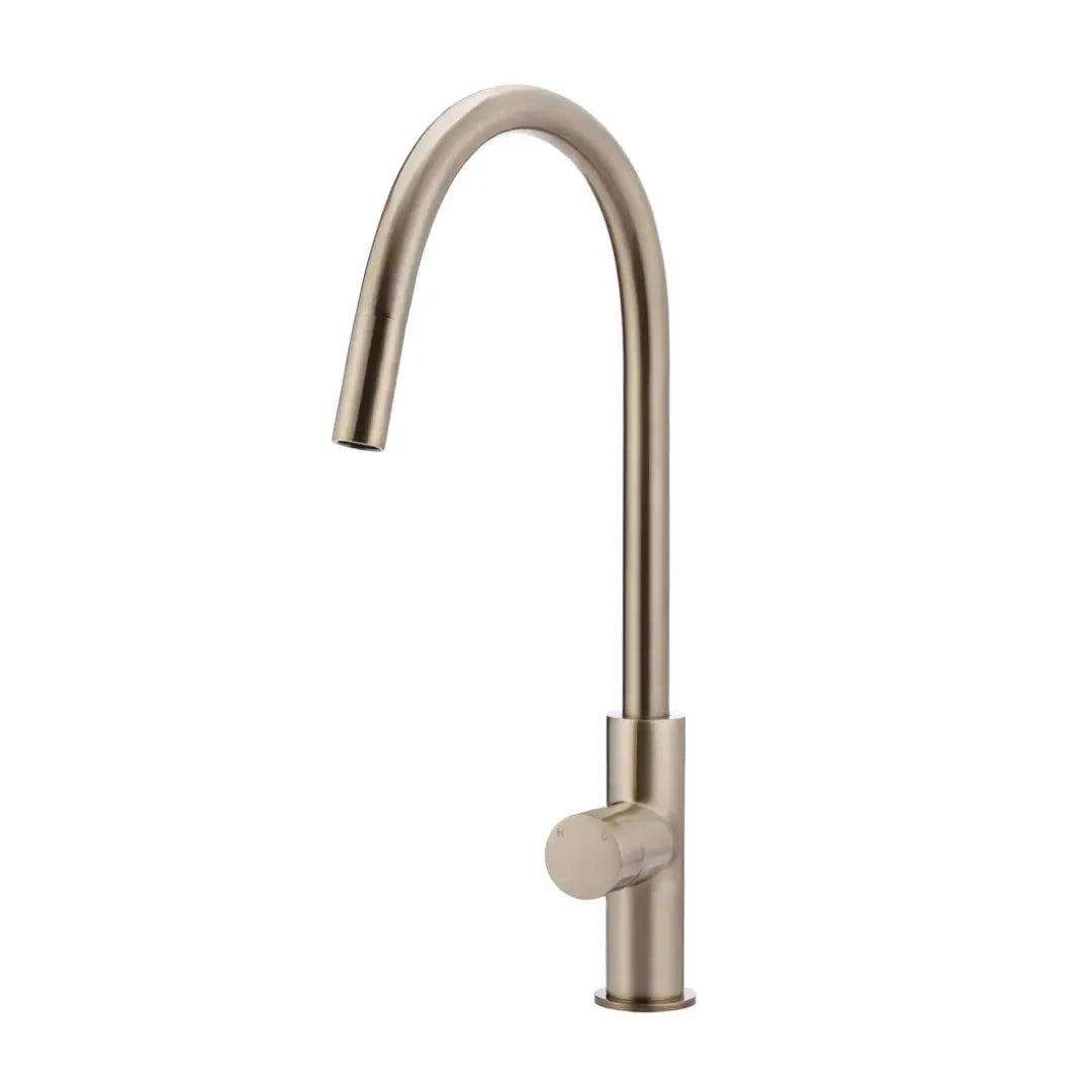 ROUND PICCOLA PINLESS PULL OUT KITCHEN MIXER TAP Meir
