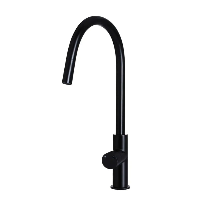 ROUND PICCOLA PINLESS PULL OUT KITCHEN MIXER TAP Meir