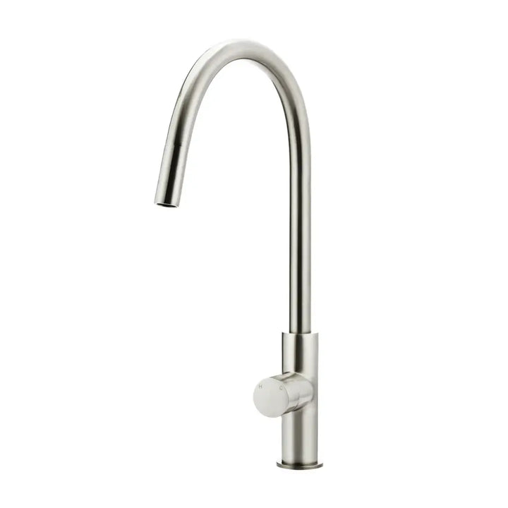 ROUND PICCOLA PINLESS PULL OUT KITCHEN MIXER TAP Meir