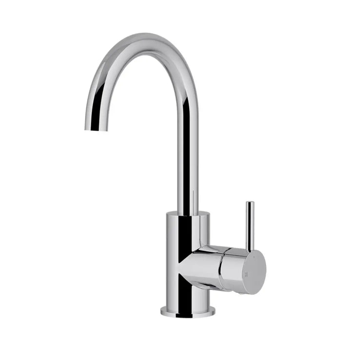 ROUND GOOSENECK BASIN MIXER WITH COLD START Meir