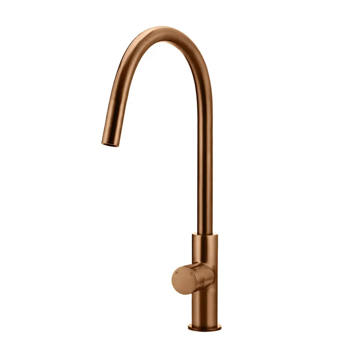 ROUND PICCOLA PINLESS PULL OUT KITCHEN MIXER TAP Meir