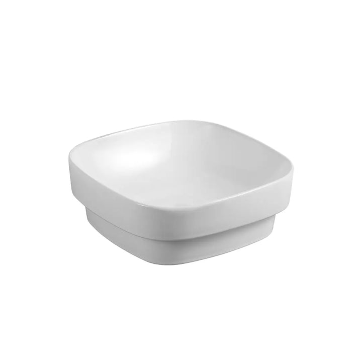Obello 372 Semi-Inset Ceramic Basin Rounded Square Seima