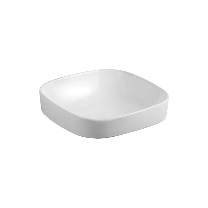 Obello 372 Semi-Inset Ceramic Basin Rounded Square Seima