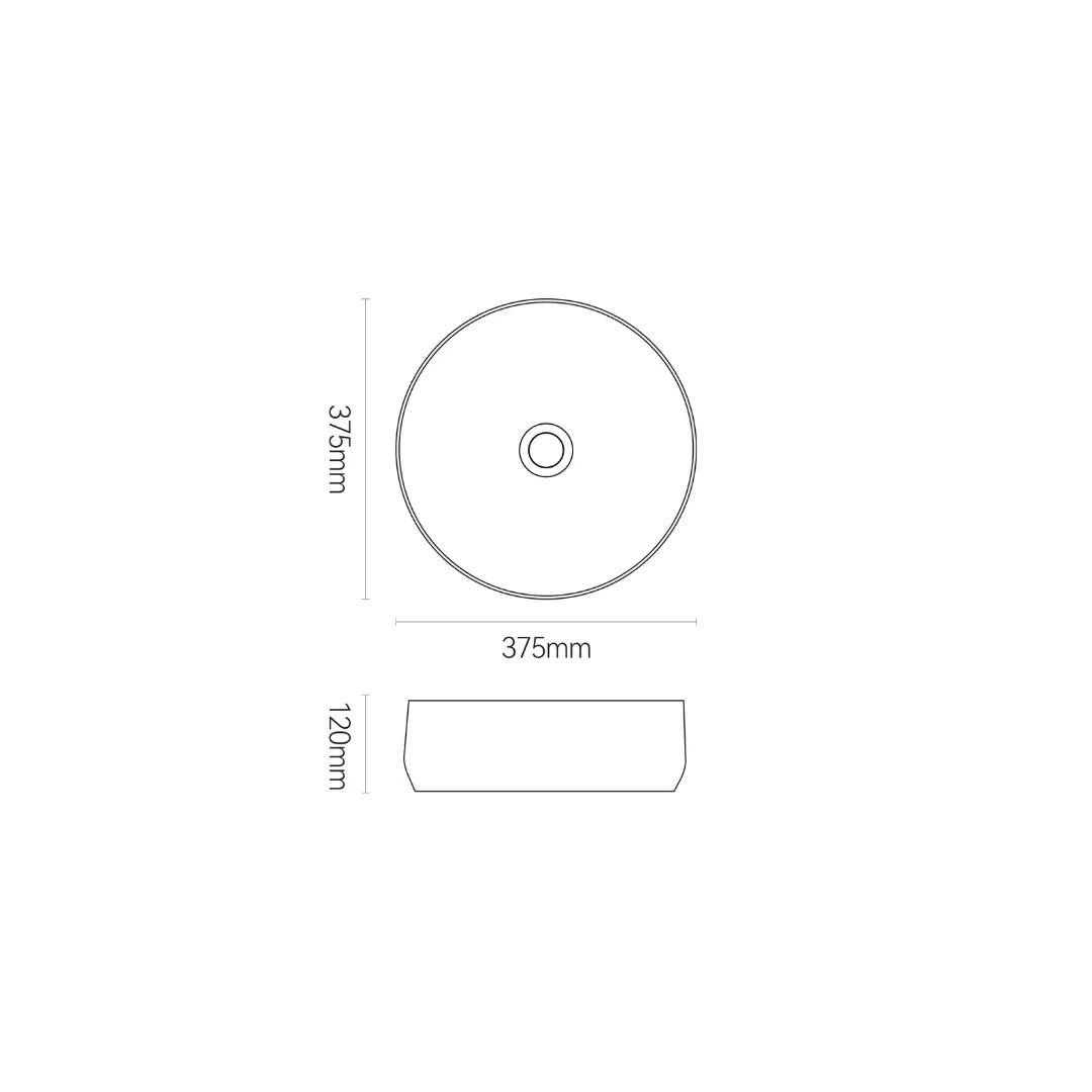 Loni 375 Above Counter Basin - Round Seima