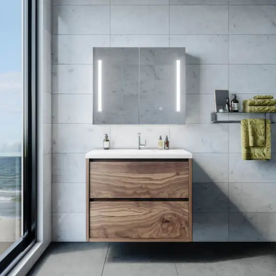 Amber LED Shaving Cabinet Remer
