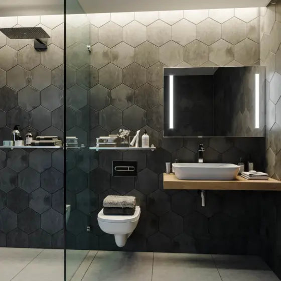 Amber LED Shaving Cabinet Remer