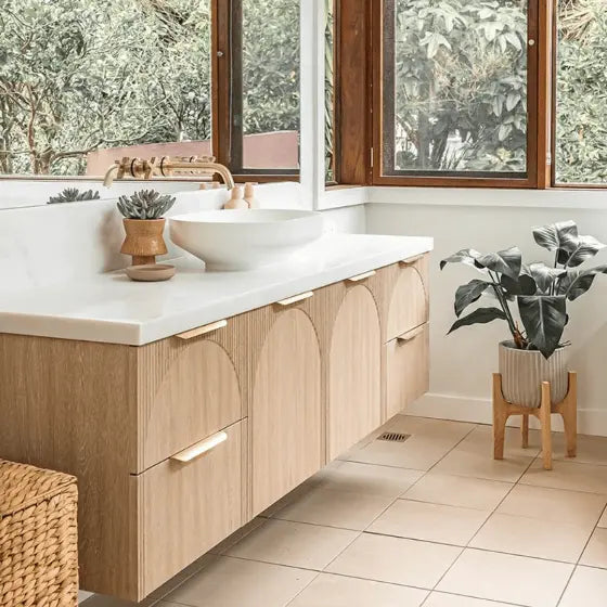 Archie Wall Hung Vanity with Solid Surface Top ADP