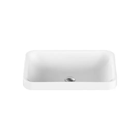 Pride Gloss or Matte White Solid Surface Semi Inset Basin ADP
