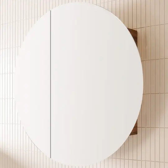 Round Mirrored Shaving Cabinet 800mm - various finishes ADP