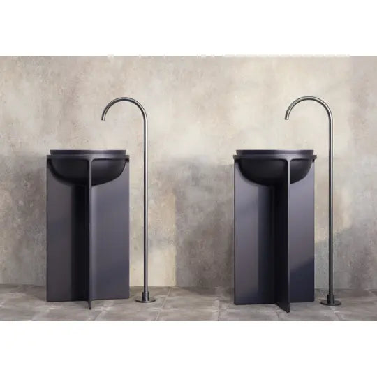 Uno Solid Surface Pedestal Basin Belbagno
