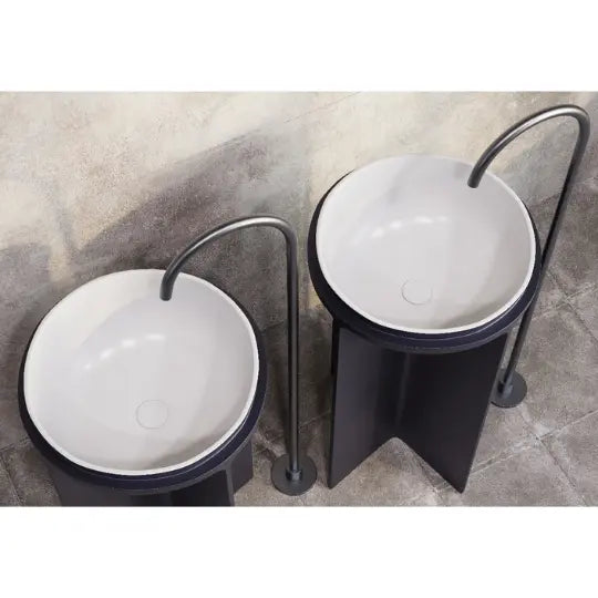 Uno Solid Surface Pedestal Basin Belbagno