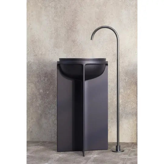 Uno Solid Surface Pedestal Basin Belbagno