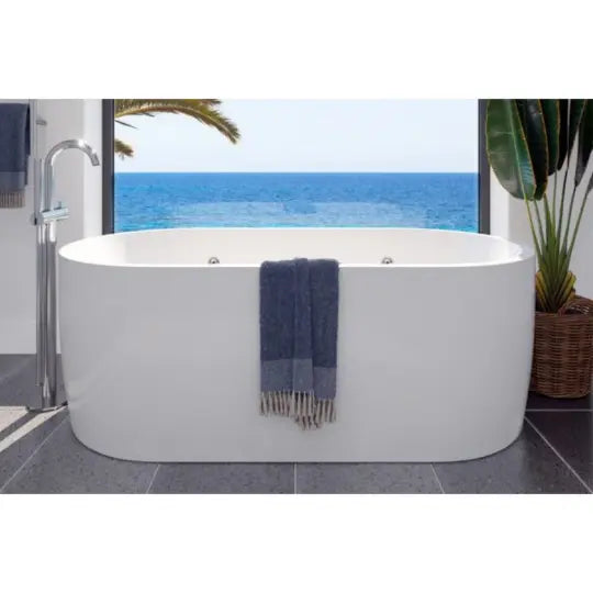 ELISI 1700 FREESTANDING acrylic SPA BATH 14-JETS with overflow Decina