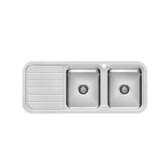 1000 Series Double Sink with Drainer Phoenix