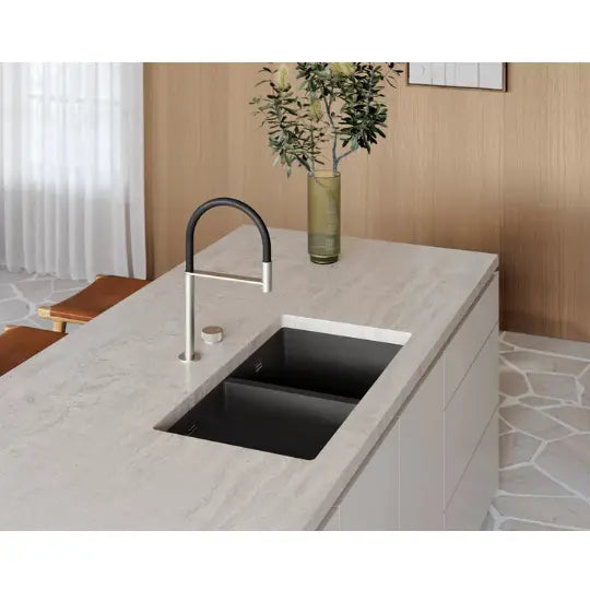 5000 Series Double Sink - Matte black / matte white Phoenix