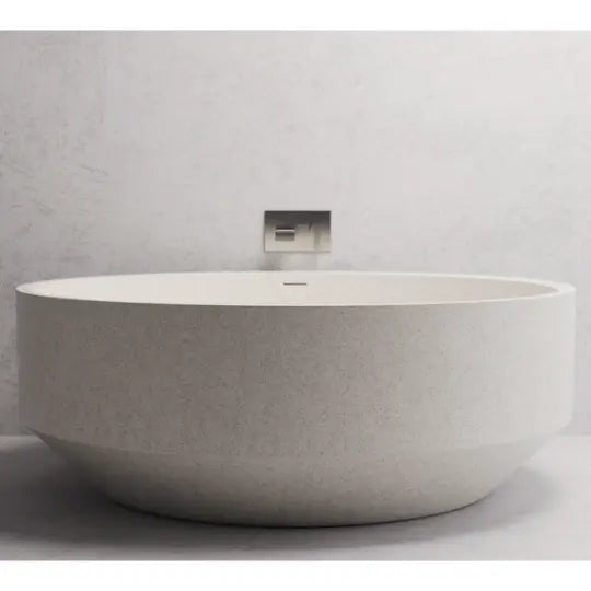 Eden Round 1500mm Freestanding Stone Composite Bath MADU Living