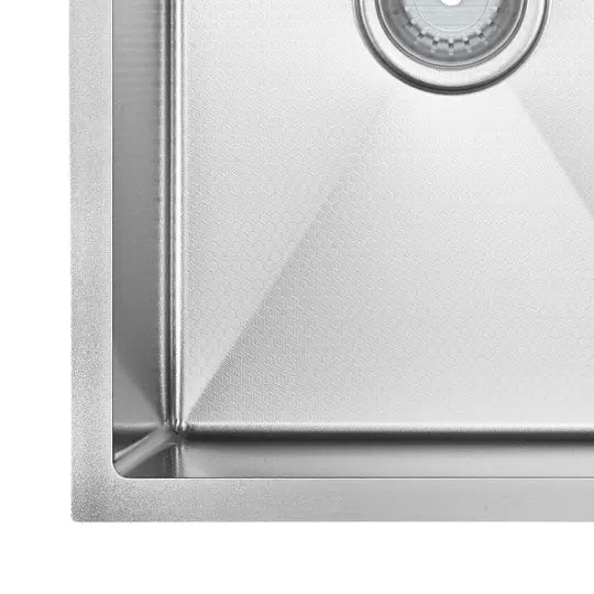 Hana Anti-Scratch 27L/27L Double Kitchen Sink, Stainless Steel Fienza