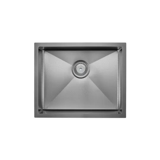 Hana Anti-Scratch 40L Single Kitchen Sink, PVD Gun Metal Fienza