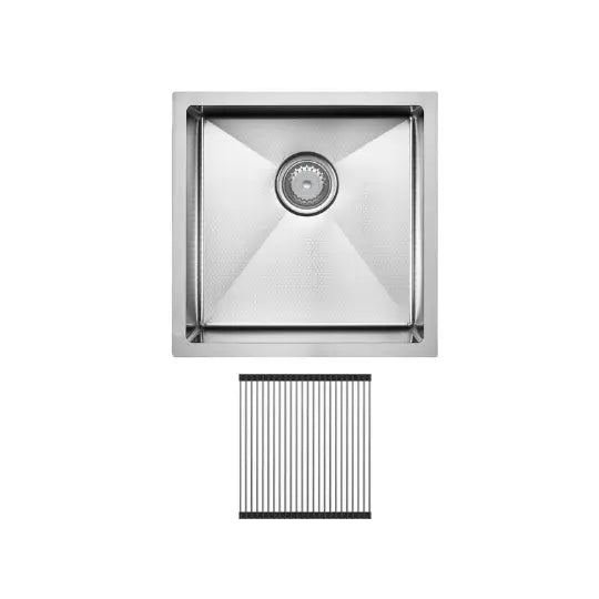 Hana Anti-Scratch 32L Single Kitchen Sink Kit, Stainless Steel Fienza