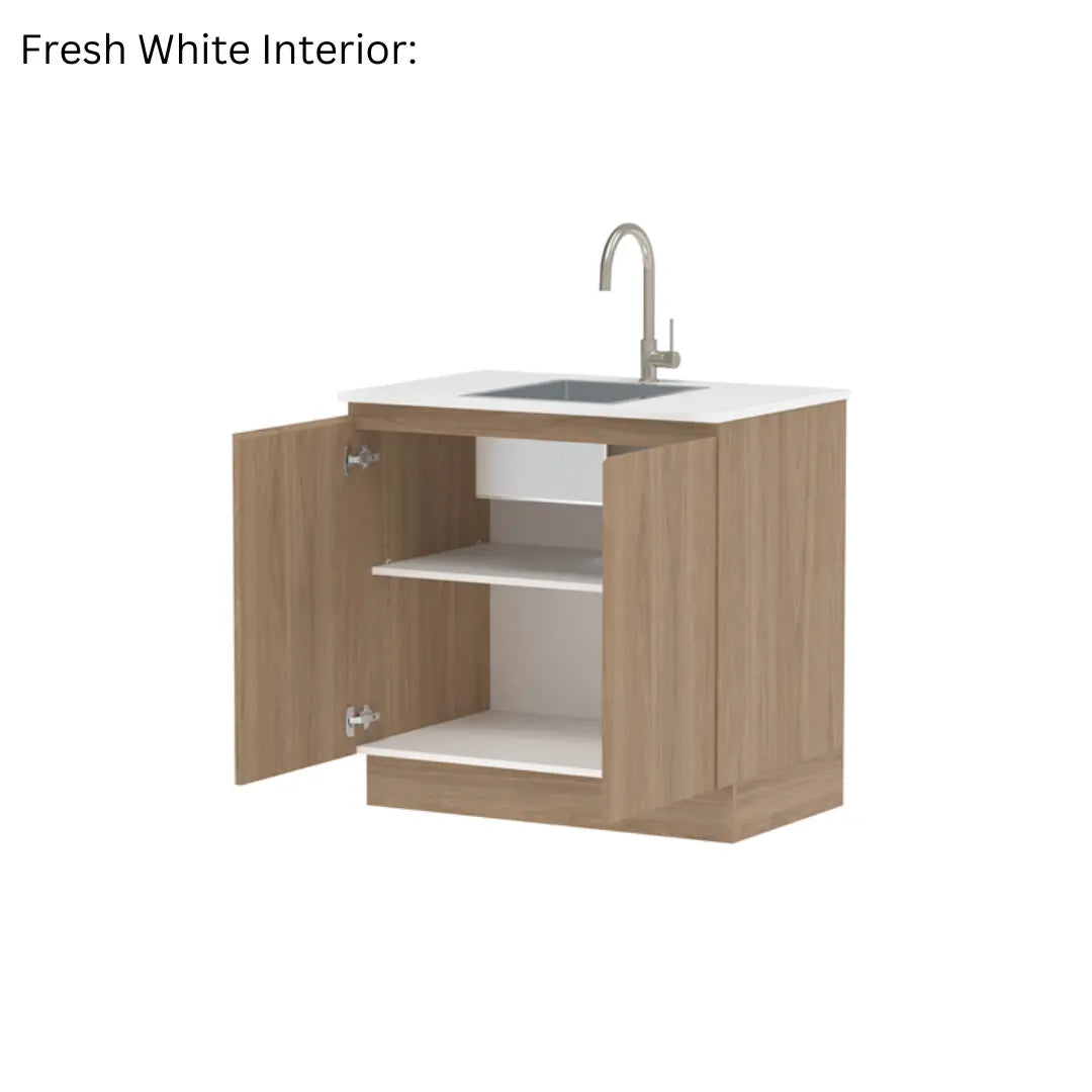 All-In-One Sink Cabinet 900mm with Clovelly Small Rectangular Sink ADP
