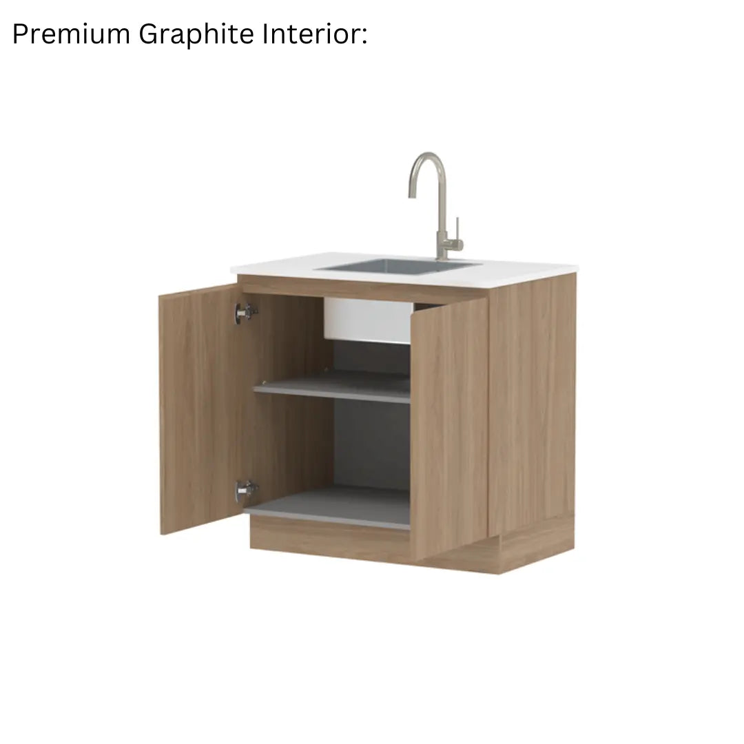 All-In-One Sink Cabinet 900mm with Clovelly Small Rectangular Sink ADP