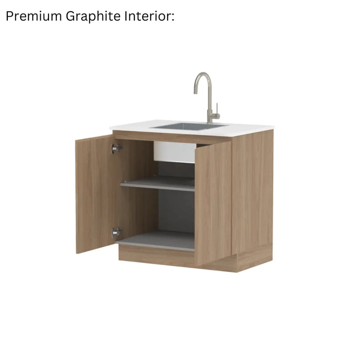 All-In-One Sink Cabinet 900mm with Clovelly Small Rectangular Sink ADP