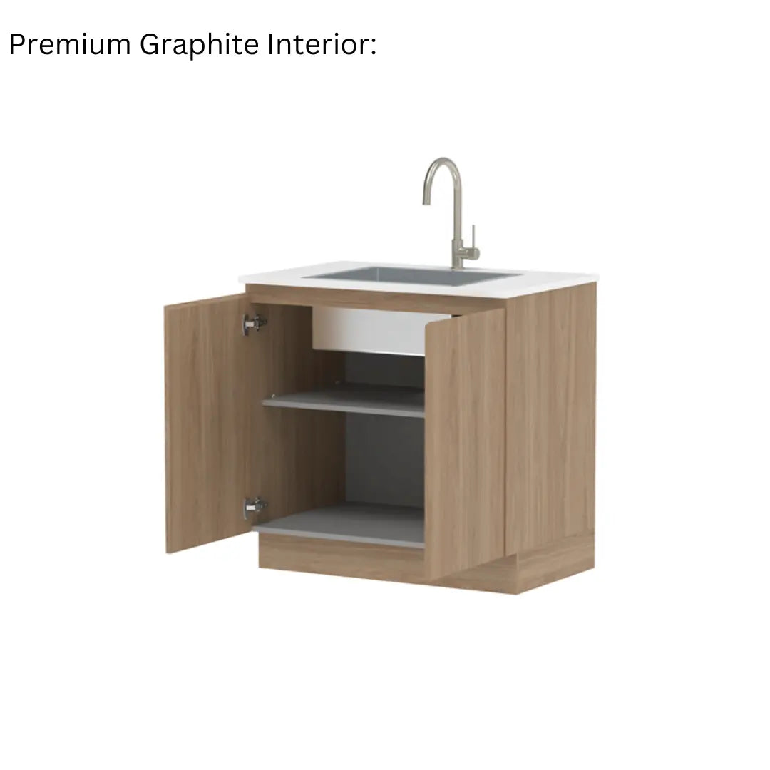 All-In-One Sink Cabinet 900mm with Clovelly Large Rectangular Sink ADP