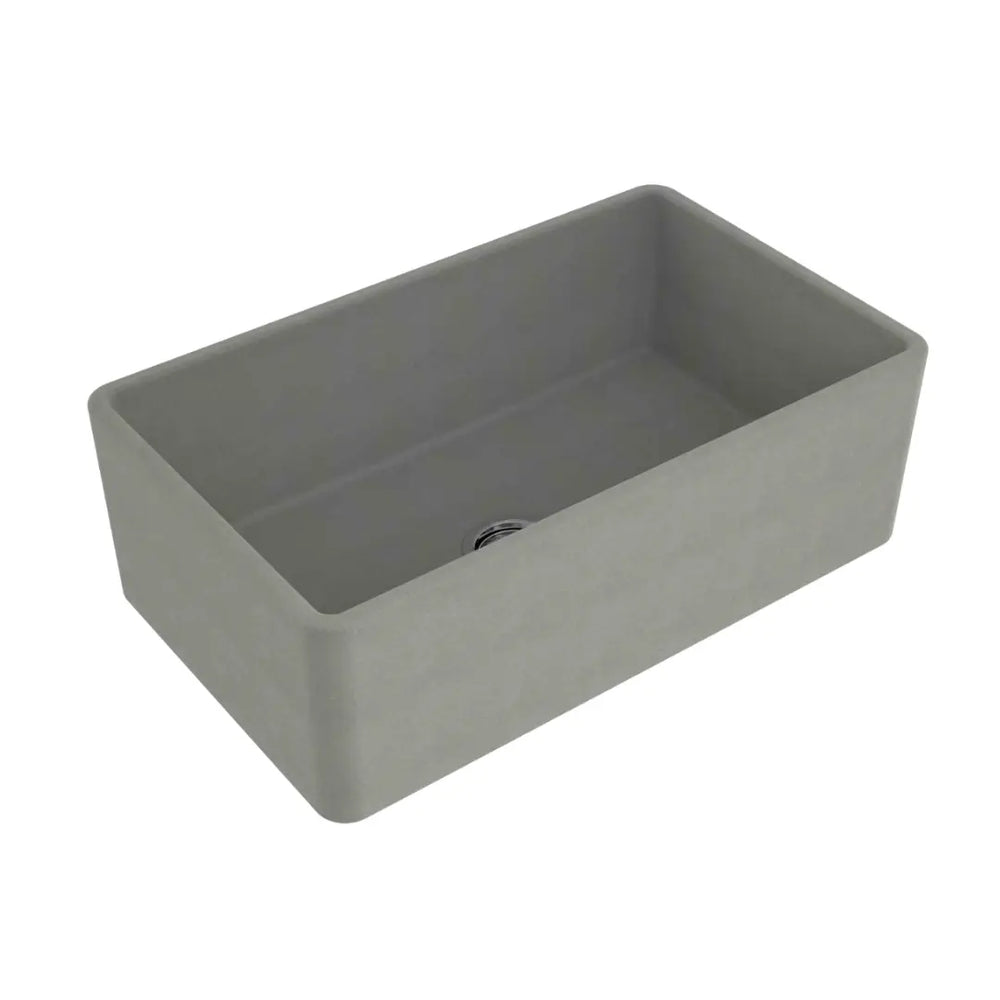 Novi 75 x 46 Fine Fireclay Concrete Look Butler Sink overflow optional Turner Hastings