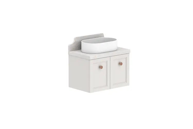 Mabel Ensuite (390mm depth) Door &amp; Drawer Vanity with stone top - wall hung or freestanding ADP
