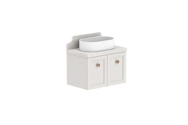 Mabel Ensuite (390mm depth) Door &amp; Drawer Vanity with stone top - wall hung or freestanding ADP
