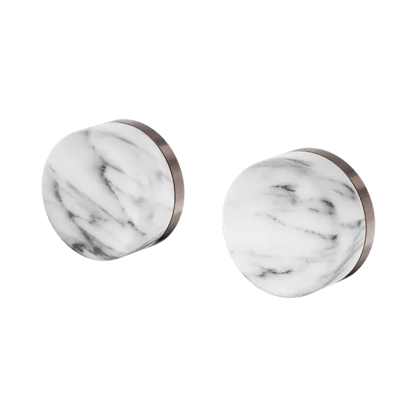 Serenity Wall Top Assembly Brushed Bronze Trim Nero tapware