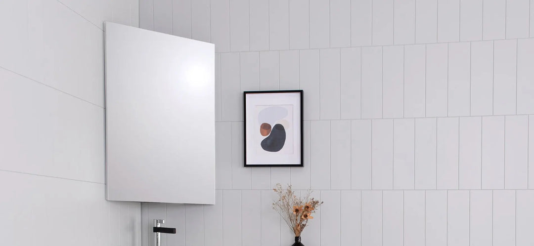 Glacier Corner Mirrored Shaving Cabinet - Various finishes ADP
