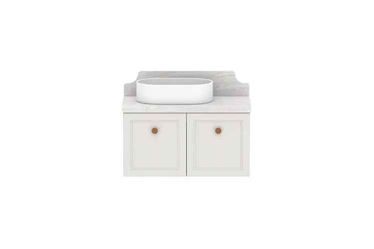 Mabel Ensuite (390mm depth) Door &amp; Drawer Vanity with stone top - wall hung or freestanding ADP