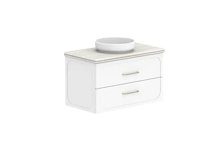 Madden Wall Hung Vanity with 40mm double bull nose top ADP