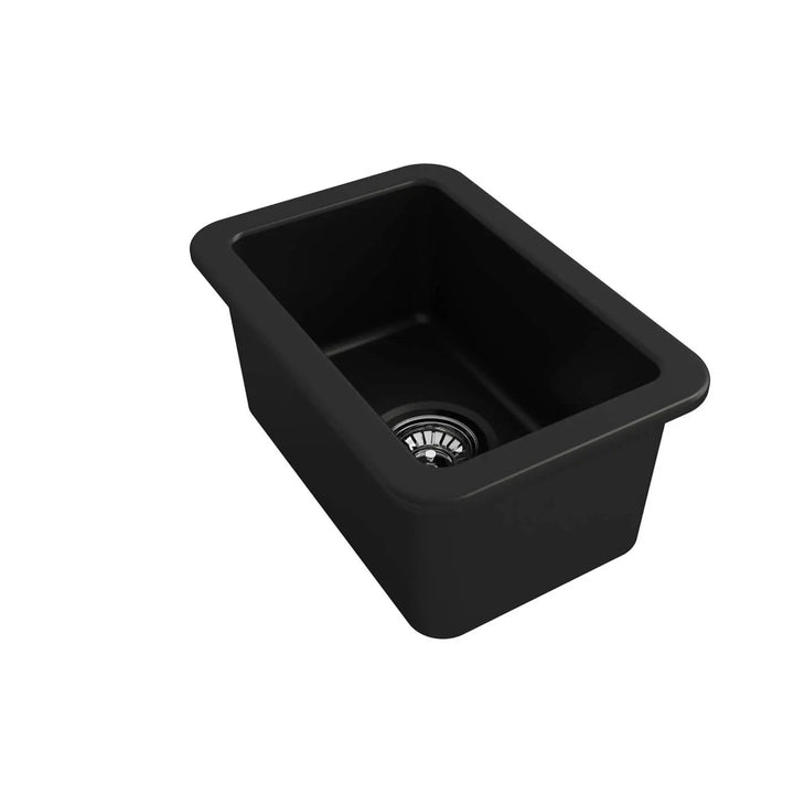Cuisine 30 x 46 Inset / Undermount Fine Fireclay Matte Black Sink Turner Hastings