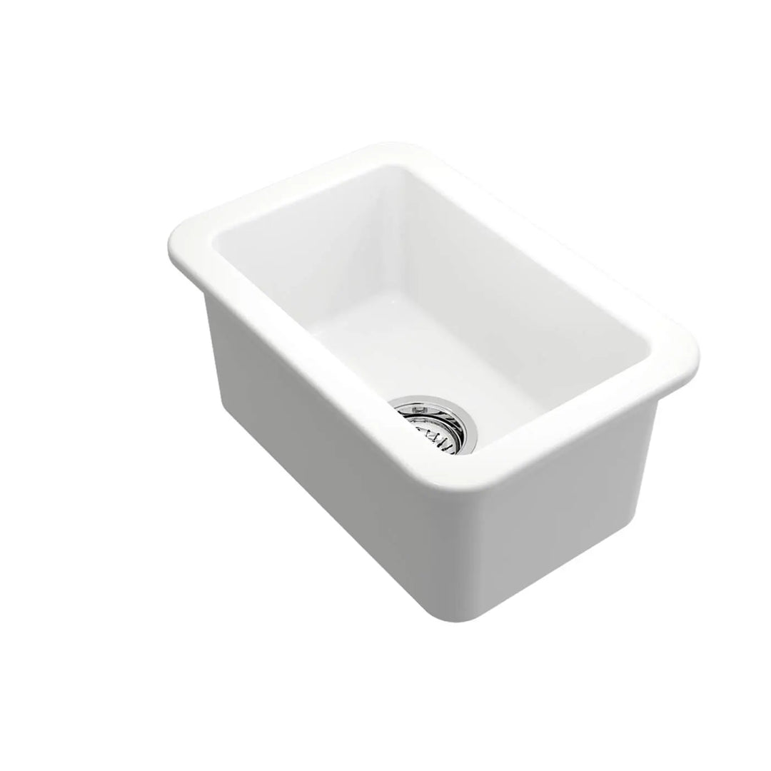 Cuisine 30 x 46 Inset / Undermount Fine Fireclay Gloss White Sink Turner Hastings