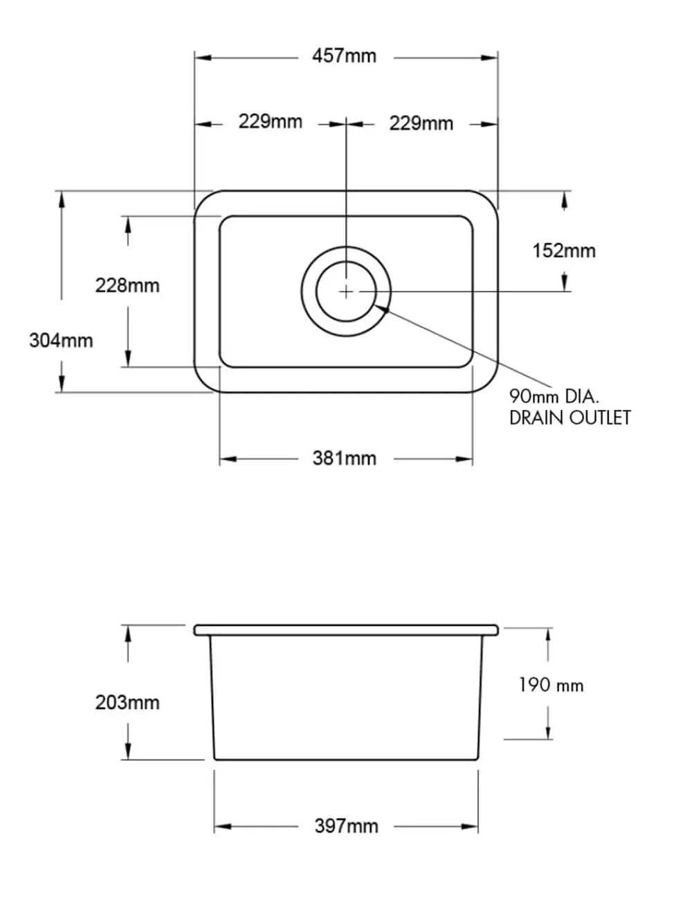 Cuisine 30 x 46 Inset / Undermount Fine Fireclay Gloss White Sink Turner Hastings
