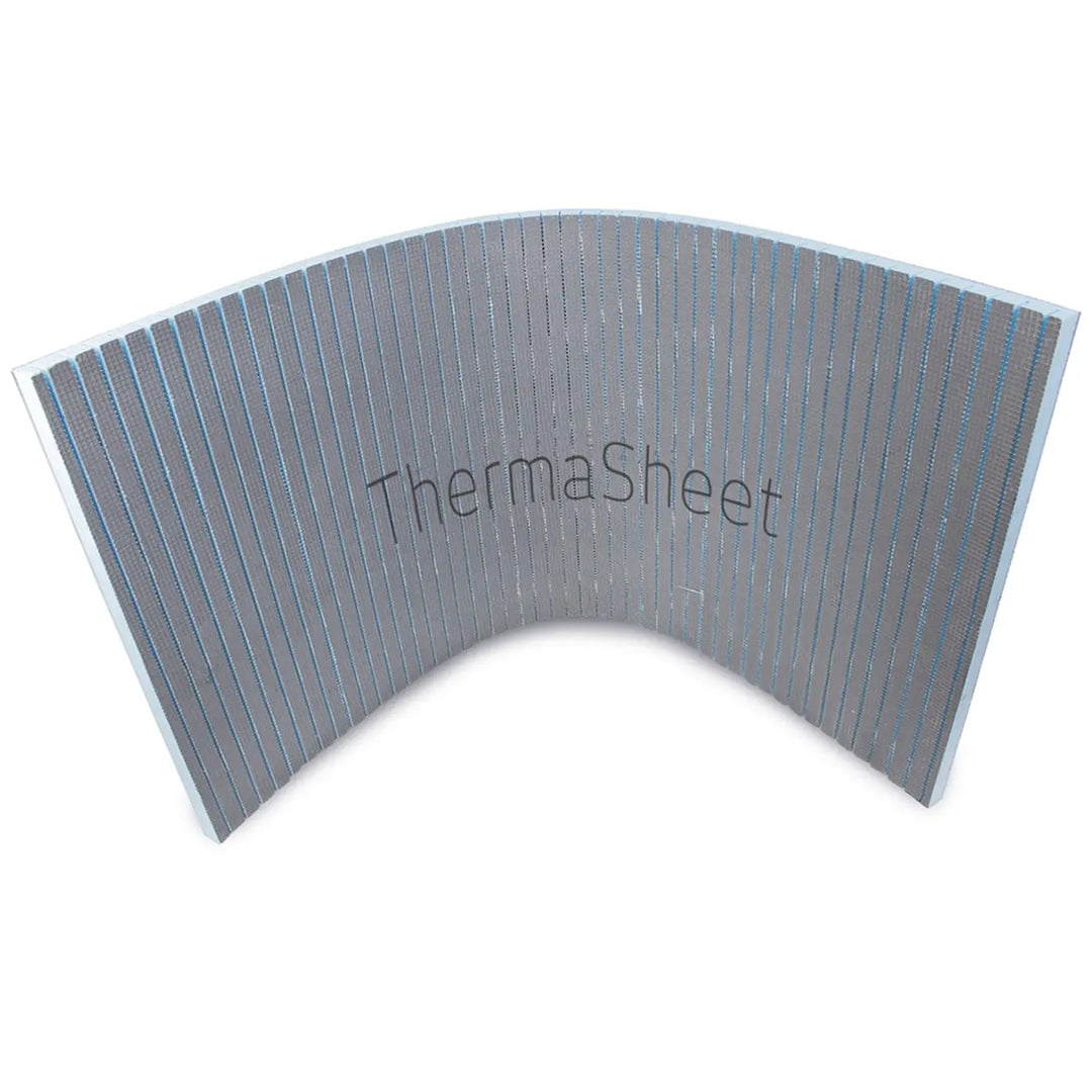 ThermaSheet Curved Tile Backer Board - 2500mm x 600mm x 30mm (Box of 6) Radiant Heating