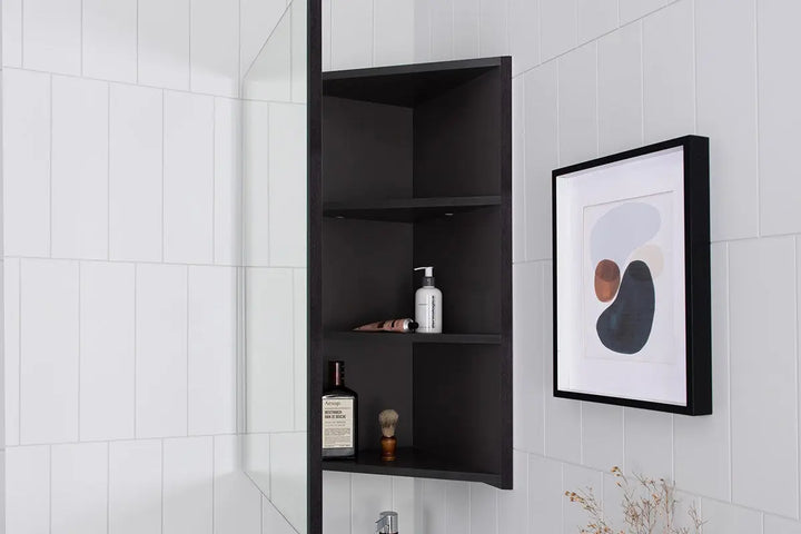 Glacier Corner Mirrored Shaving Cabinet - Various finishes ADP