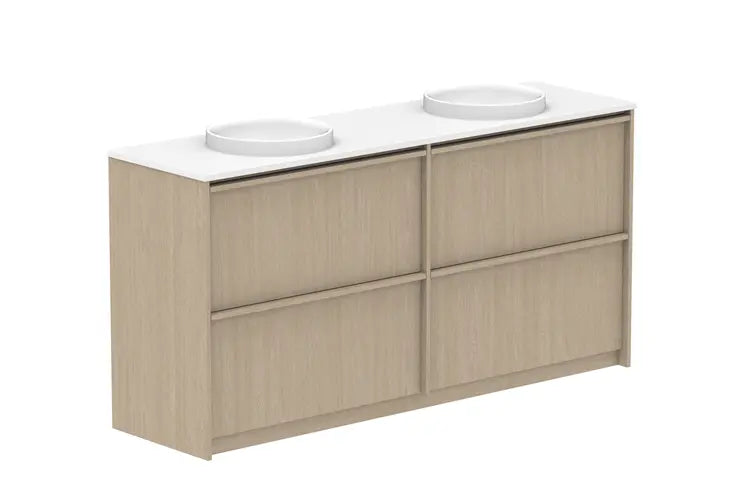 Eli All Drawer Vanity with stone top - wall hung or freestanding ADP