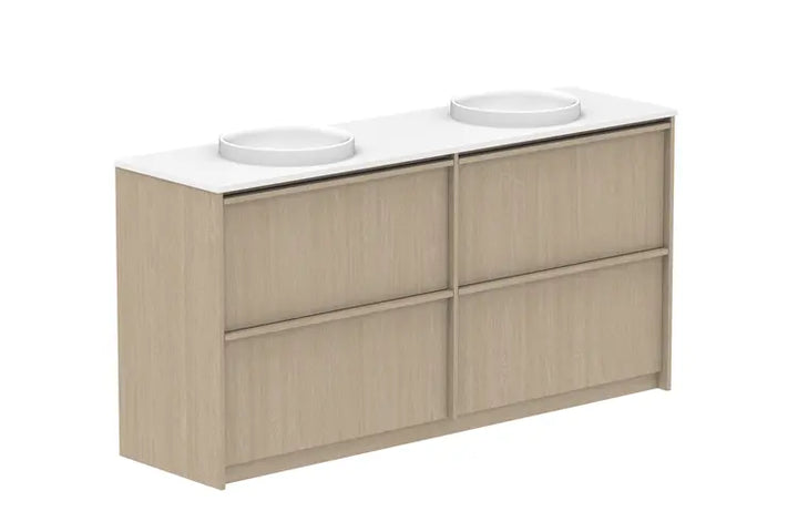 Eli All Drawer Vanity with stone top - wall hung or freestanding ADP