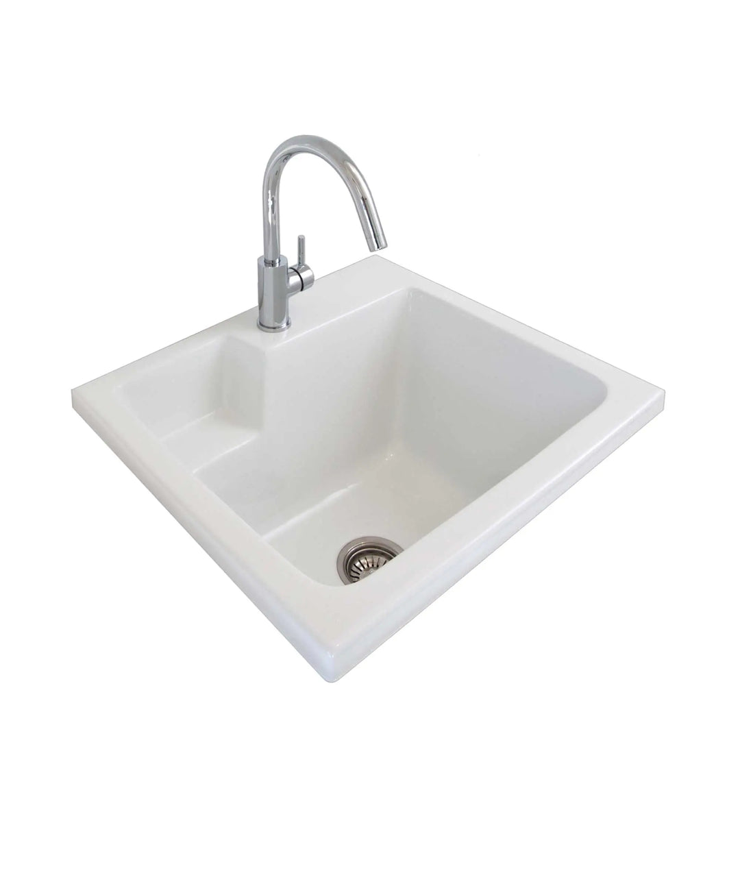 Eva 620 fireclay ceramic laundry sink 45 litre seima