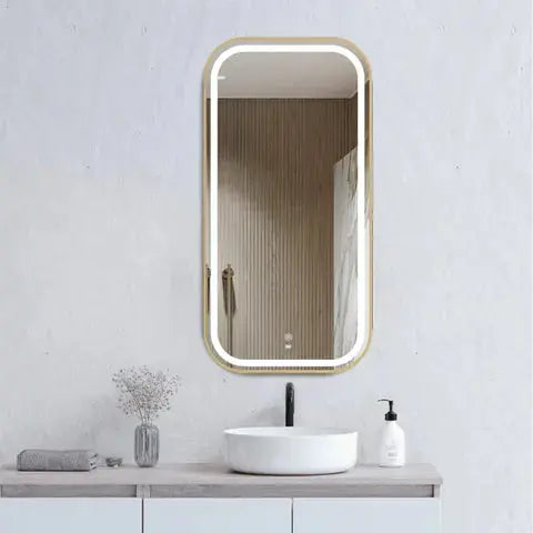 Newport LED soft square shaped mirror Otti Australia