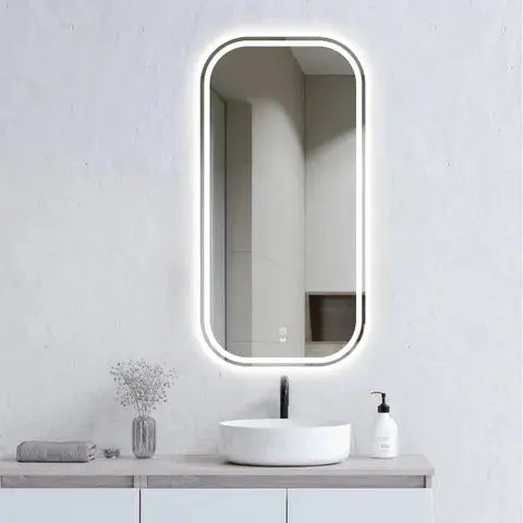 Newport LED soft square shaped mirror Otti Australia