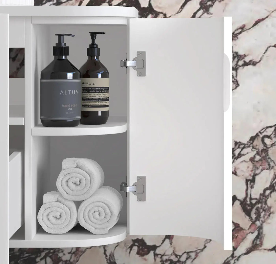 Hampshire Wall Hung Curve Vanity with stone top Otti Australia
